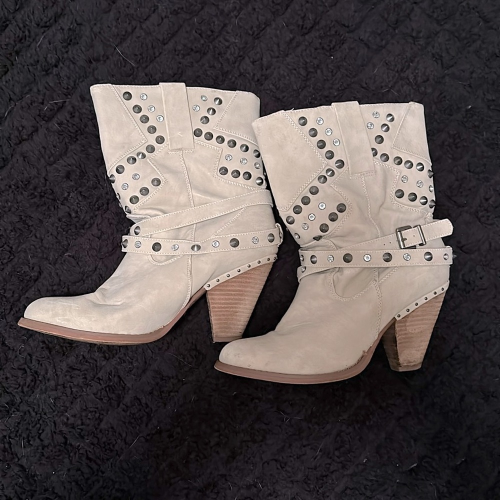 Studded bling boots size 7.5